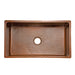 Premier Copper Products 33" Antique Hammered Copper Kitchen Single Basin Sink-DirectSinks