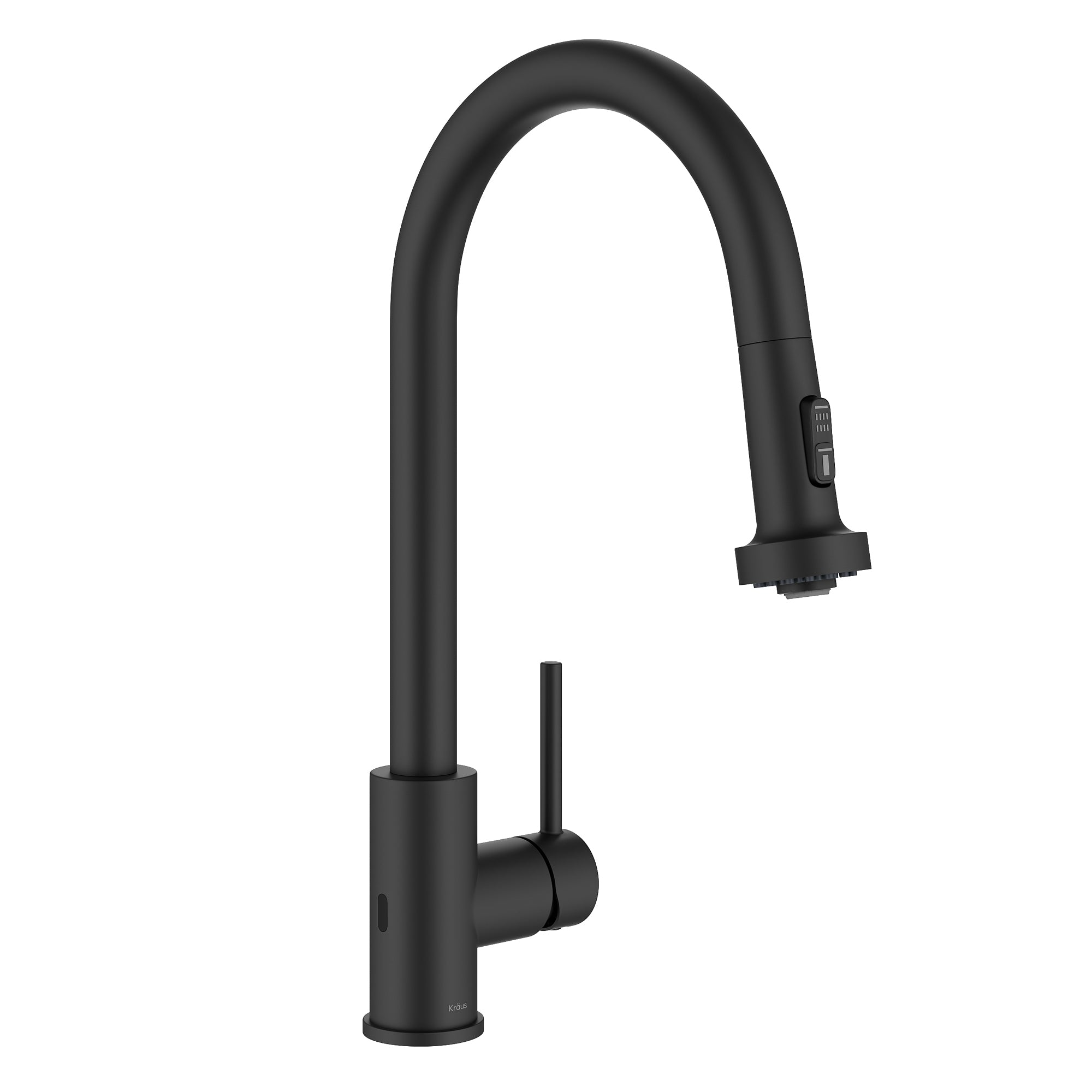 KRAUS Sensor Touchless Single Handle Pull Down Kitchen Faucet in Matte Black