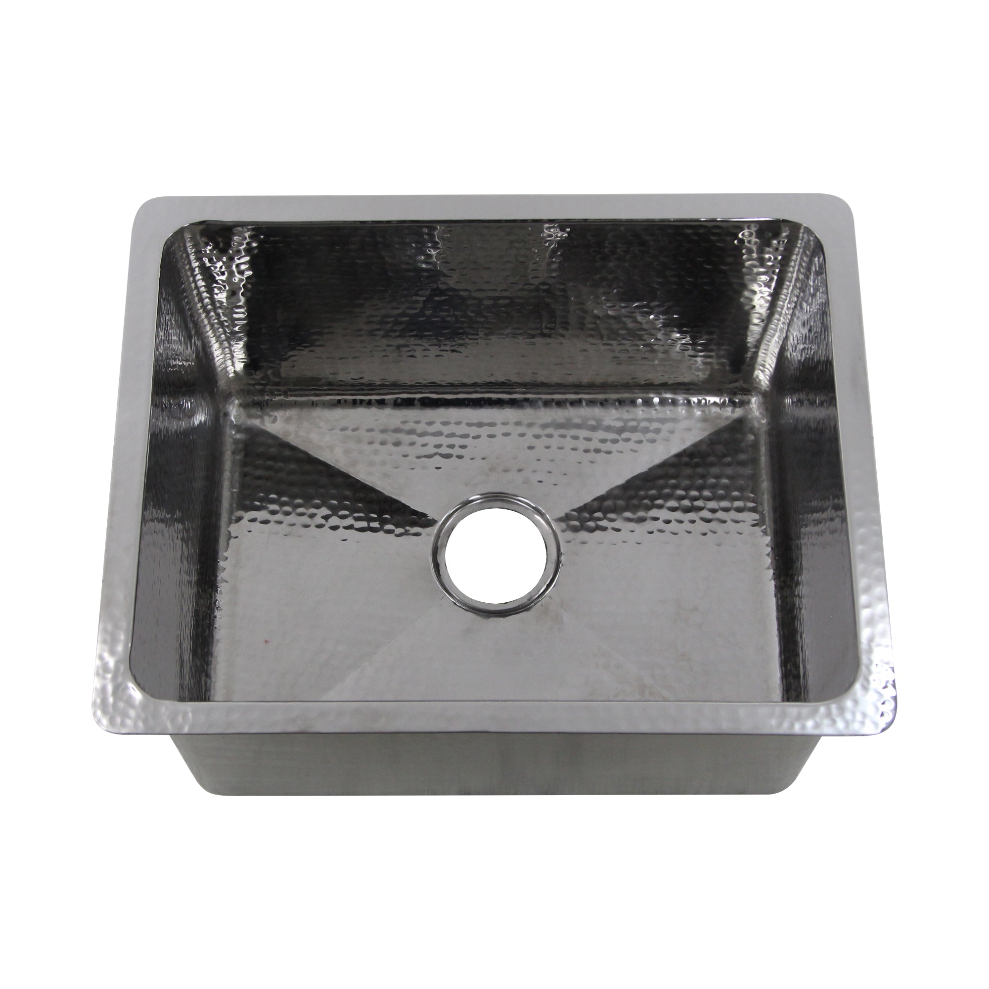 Nantucket Sinks 23" Undermount Hammered Stainless Steel 12" Deep Laundry Sink