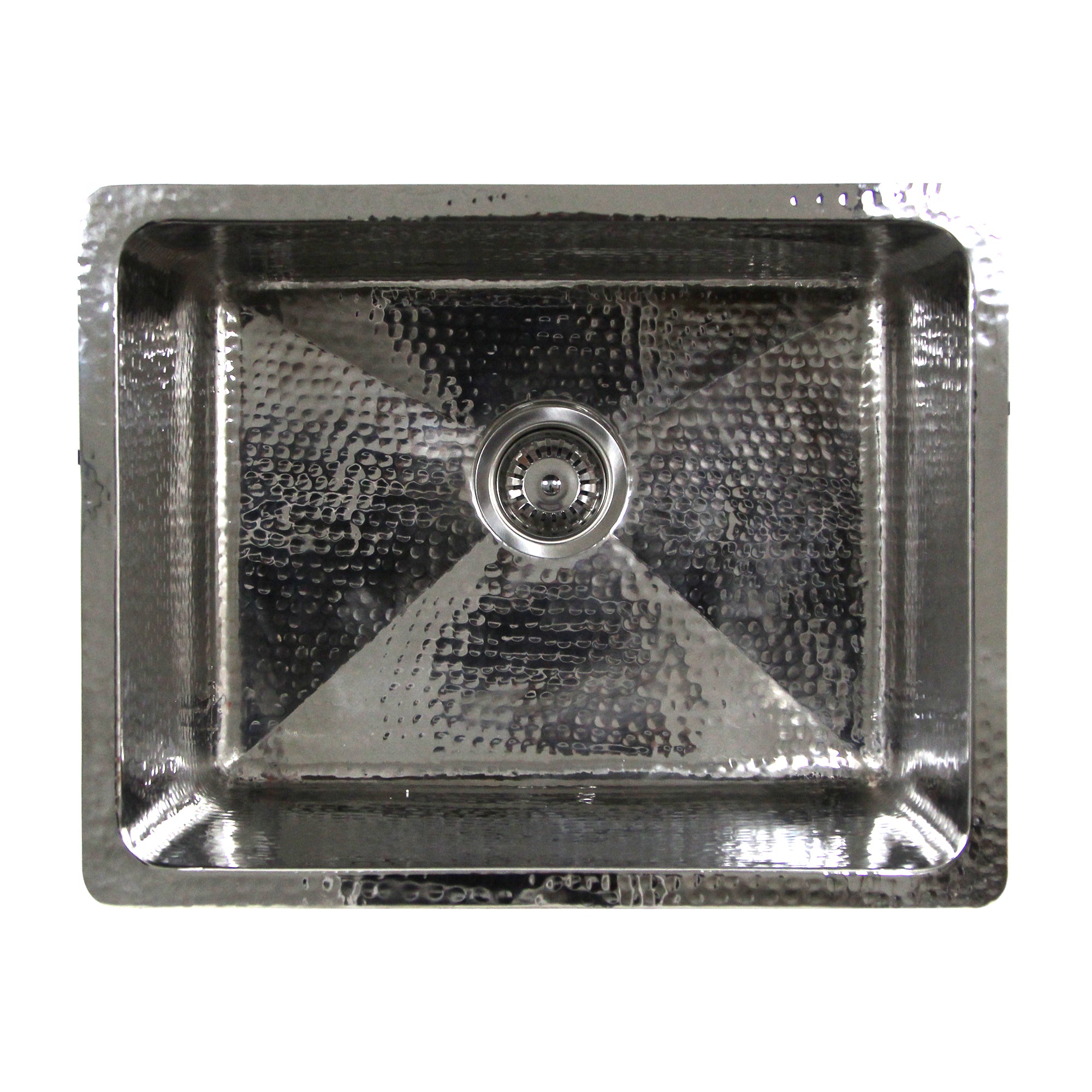 Nantucket Sinks 23" Undermount Hammered Stainless Steel 12" Deep Laundry Sink