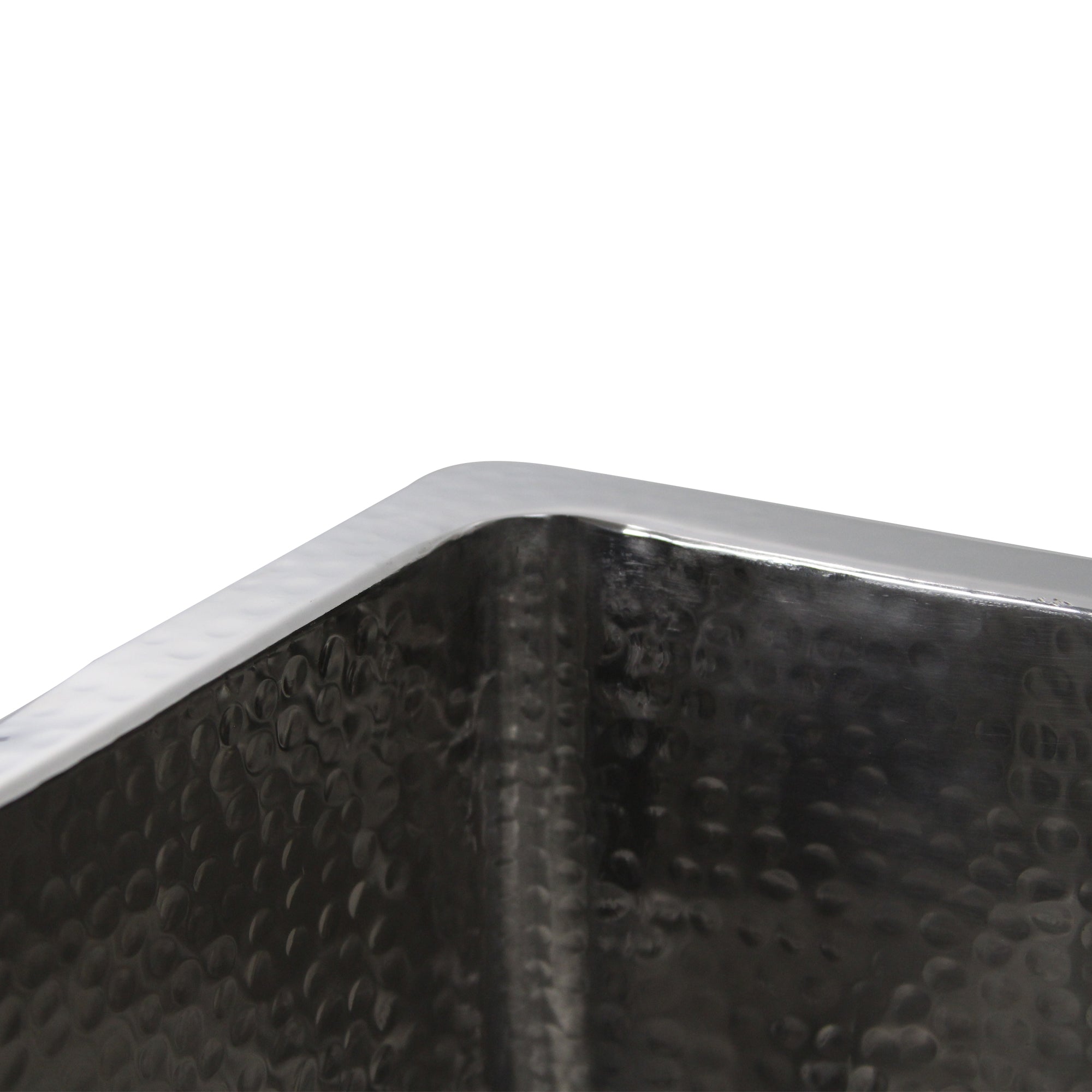 Nantucket Sinks 23" Hammered Stainless Steel Rectangle Kitchen Sink