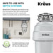WasteGuard 1 HP Continuous Feed Garbage Disposal with Ultra-Quiet Motor-DirectSinks