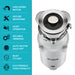 WasteGuard 1/3 HP Continuous Feed Garbage Disposal with Ultra-Quiet Motor-DirectSinks
