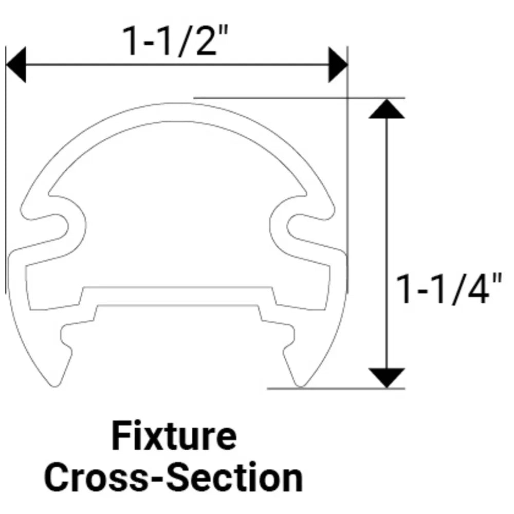 Flange Set for Lighted Closet Rod