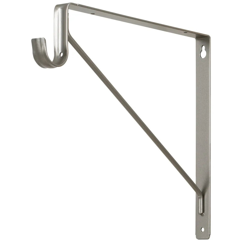 Shelf Bracket Support for Lighted Closet Rod