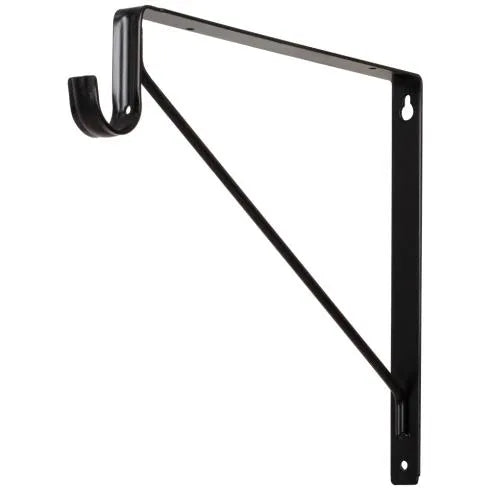 Shelf Bracket Support for Lighted Closet Rod