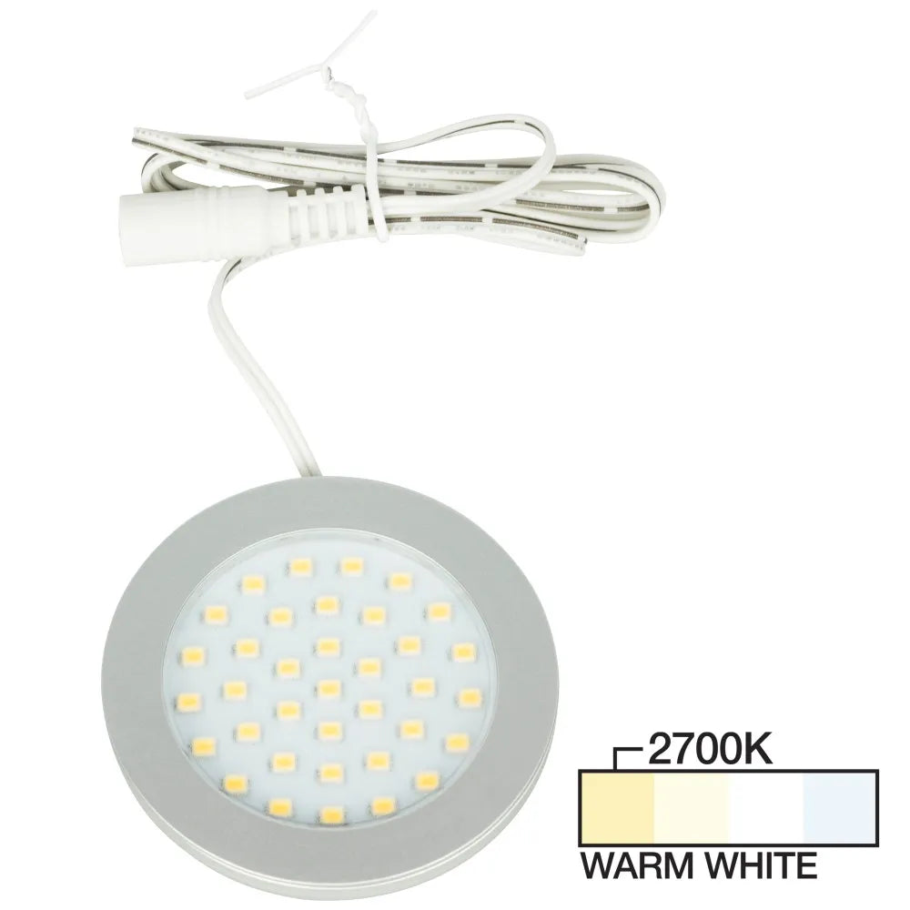 Ultra-Thin LED Puck Light for Cabinetry and Workspaces-DirectSinks