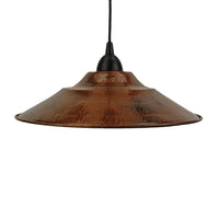 13" Wide Copper Pendant Light