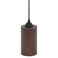 4" Copper Round Cylinder Pendant Light