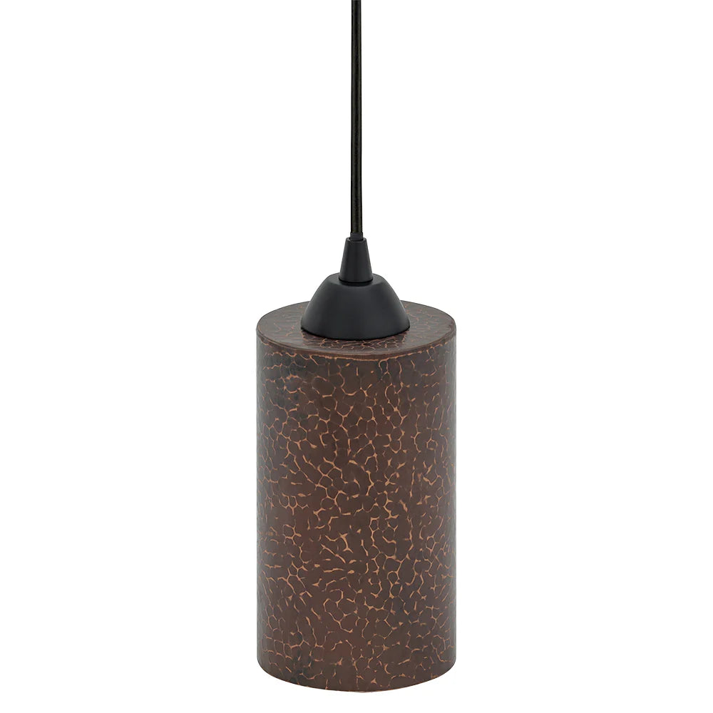 4" Copper Round Cylinder Pendant Light-DirectSinks