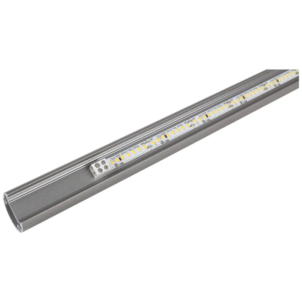 Closet Rod with Integrated LED Light in Satin Nickel