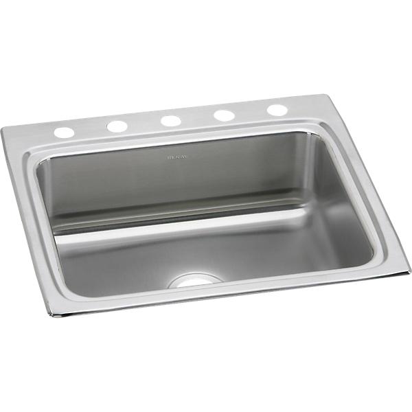 Elkay Lustertone Stainless Drop-in Sink  25" x 22" Overall with 7 3/4" Deep Bowl