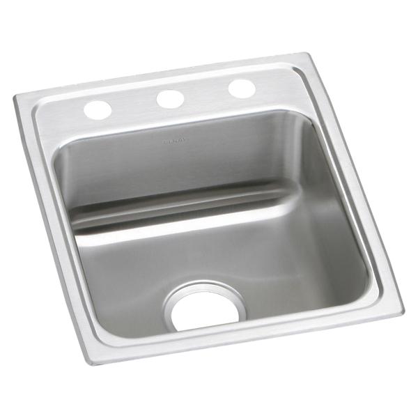 Elkay Lustertone Stainless Steel 17" x 20" Drop-in ADA Sink