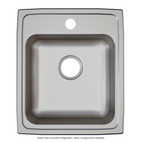 Elkay Lustertone Stainless Steel 17" x 20" Drop-in ADA Sink