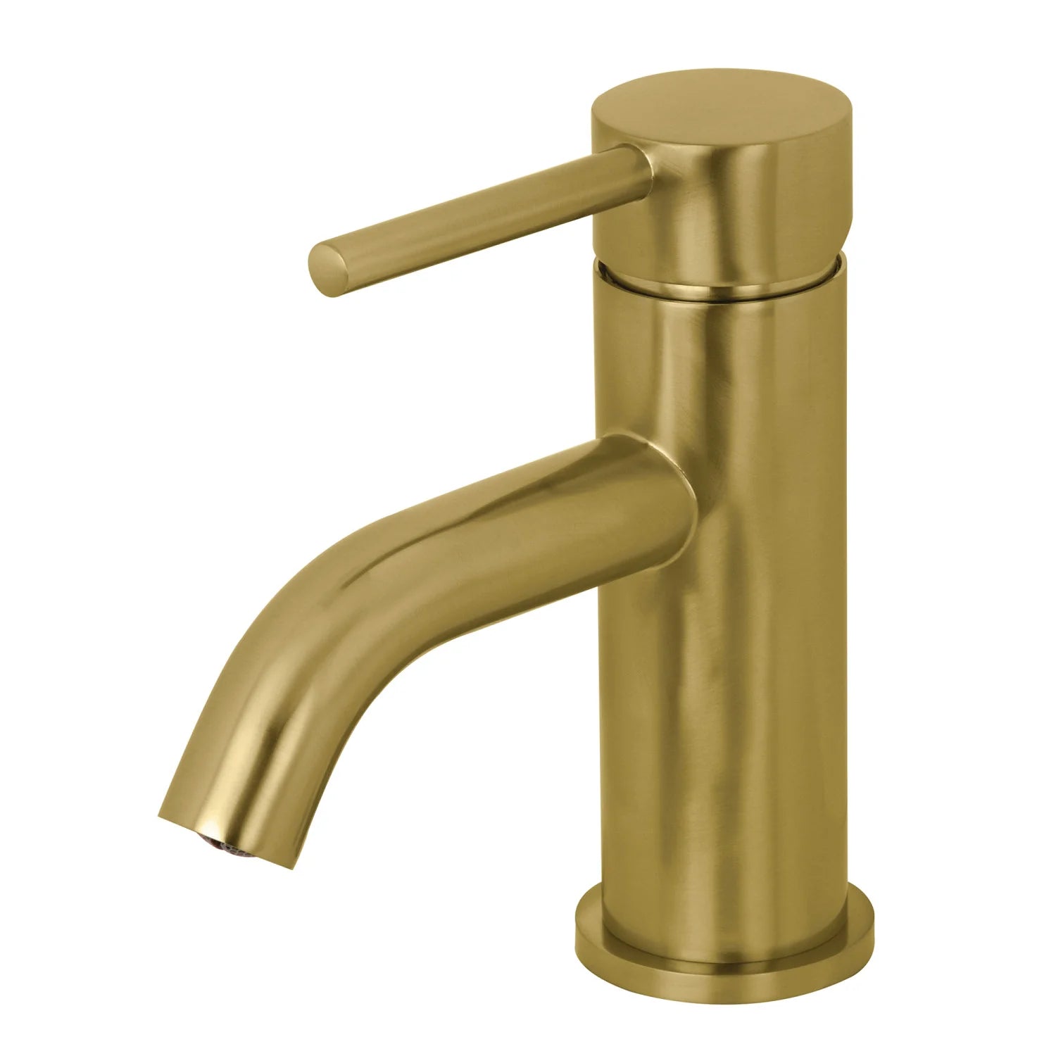 Kingston Brass Single-Handle Monoblock Bathroom Faucet - Brushed Brass