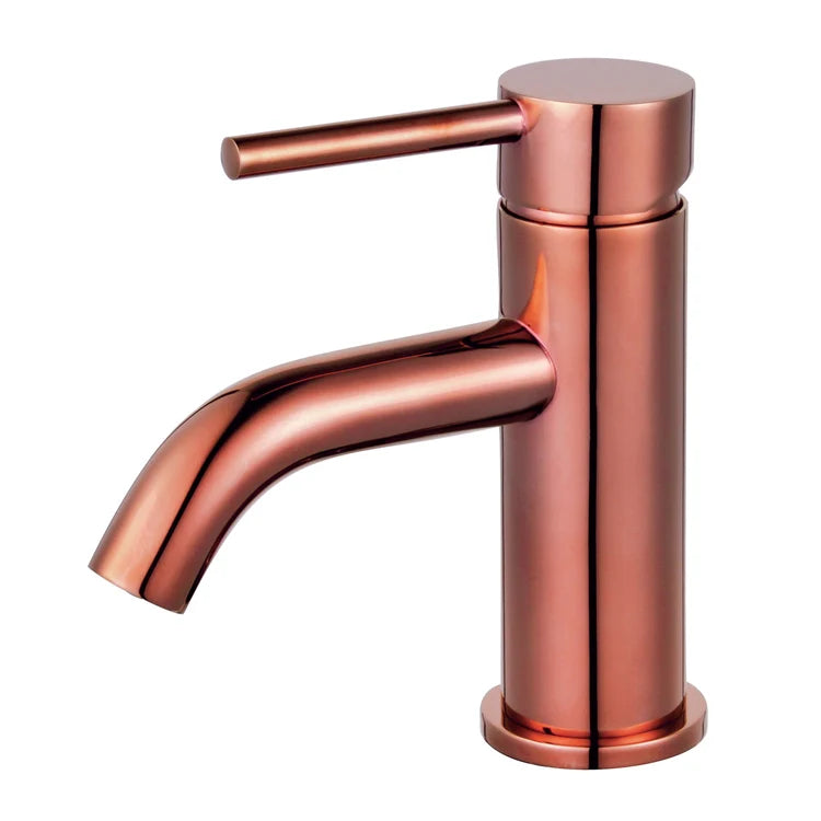 Kingston Brass Single-Handle Monoblock Bathroom Faucet - Rose Gold