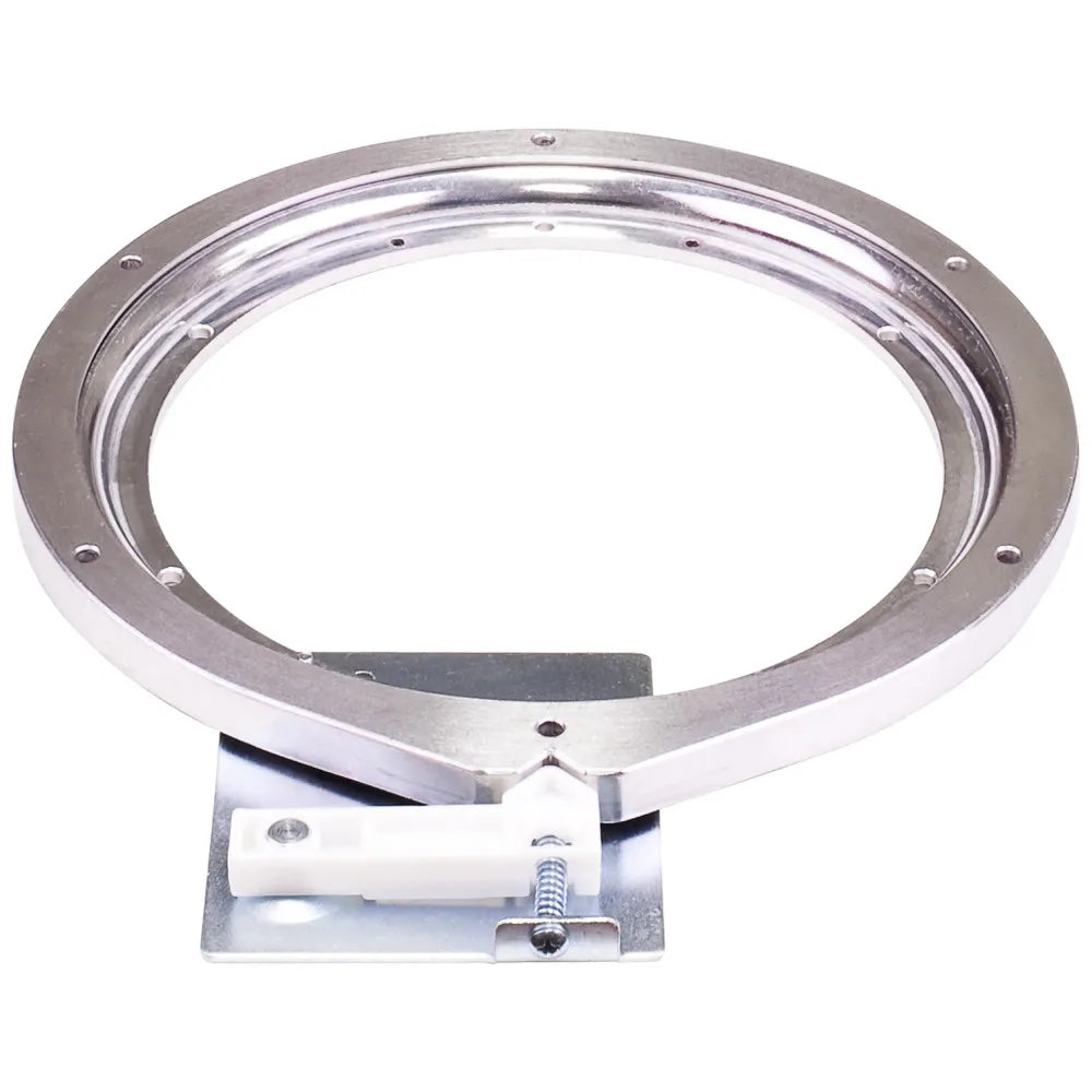 28" Kidney Lazy Susan With Pre-Installed 10" Cast Aluminum Swivel