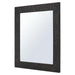 36" Black Glaze Hand Hammered Rectangle Copper Mirror-DirectSinks