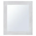 36" White Glaze Hand Hammered Rectangle Copper Mirror-DirectSinks