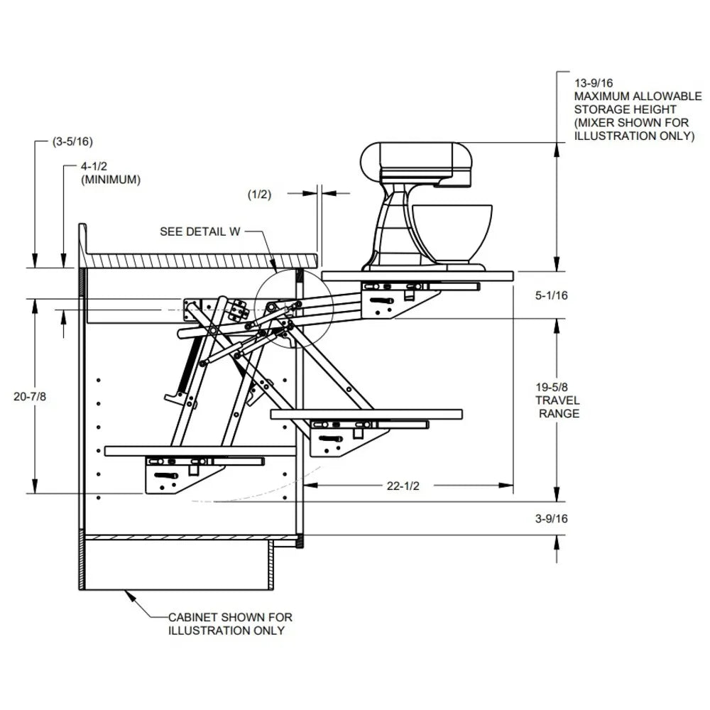 Hardware Resources Soft-close Appliance Lift