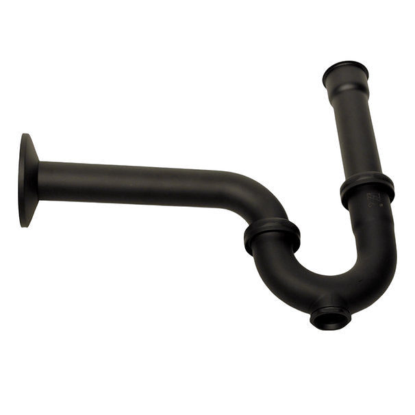 Matte Black P-Trap for Bathroom and Utility Drains
