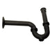 Matte Black P-Trap for Bathroom and Utility Drains