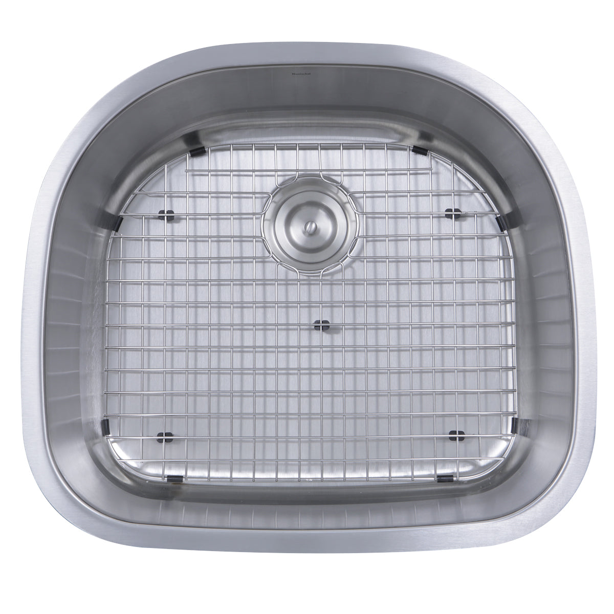 Nantucket Sinks NS03i-16 Sconset 23" D-Bowl Undermount Stainless Steel Kitchen Sink, 16 Gauge