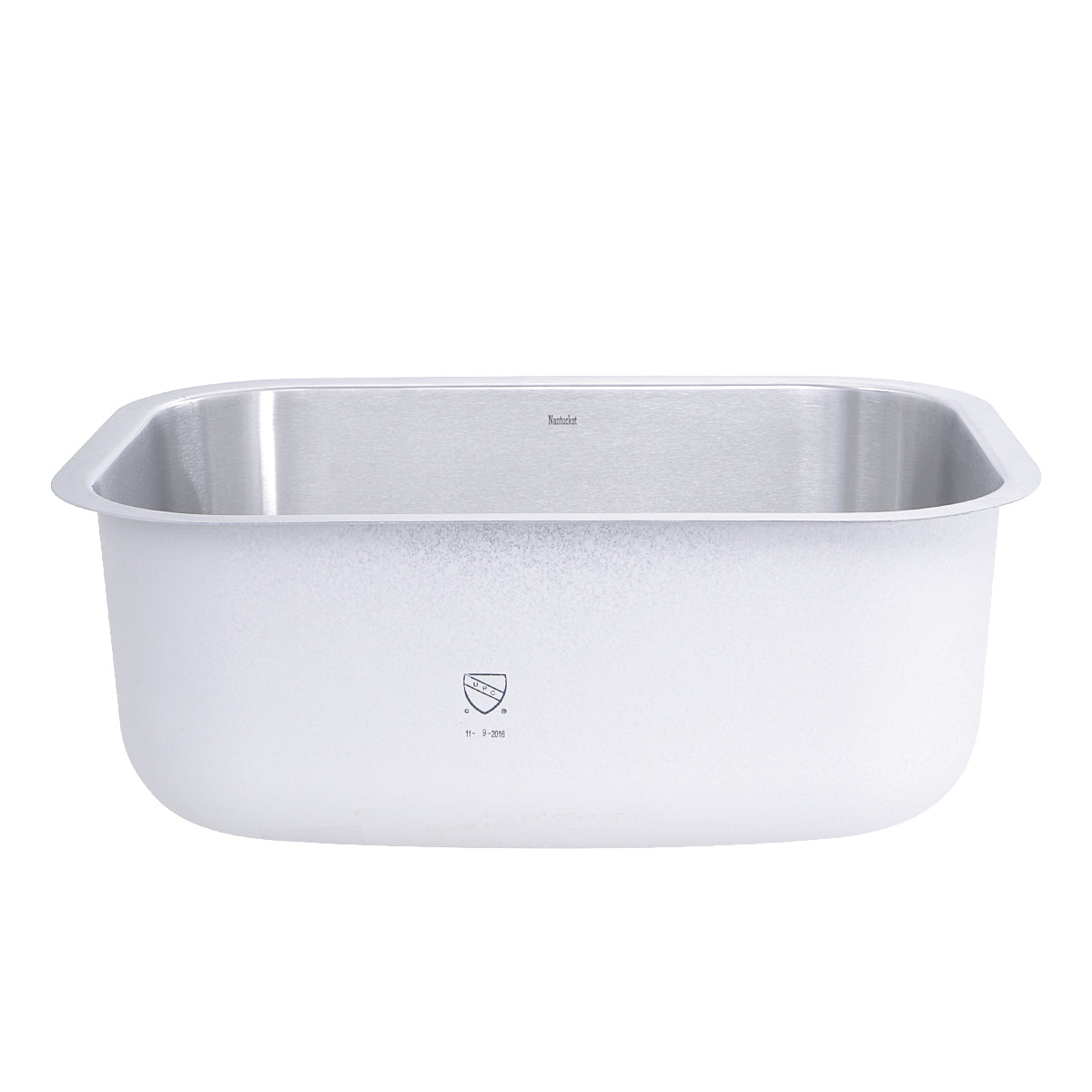 Nantucket Sinks NS09i-16 - 23" Small Rectangle Single Bowl Undermount Stainless Steel Kitchen Sink, 16 Gauge