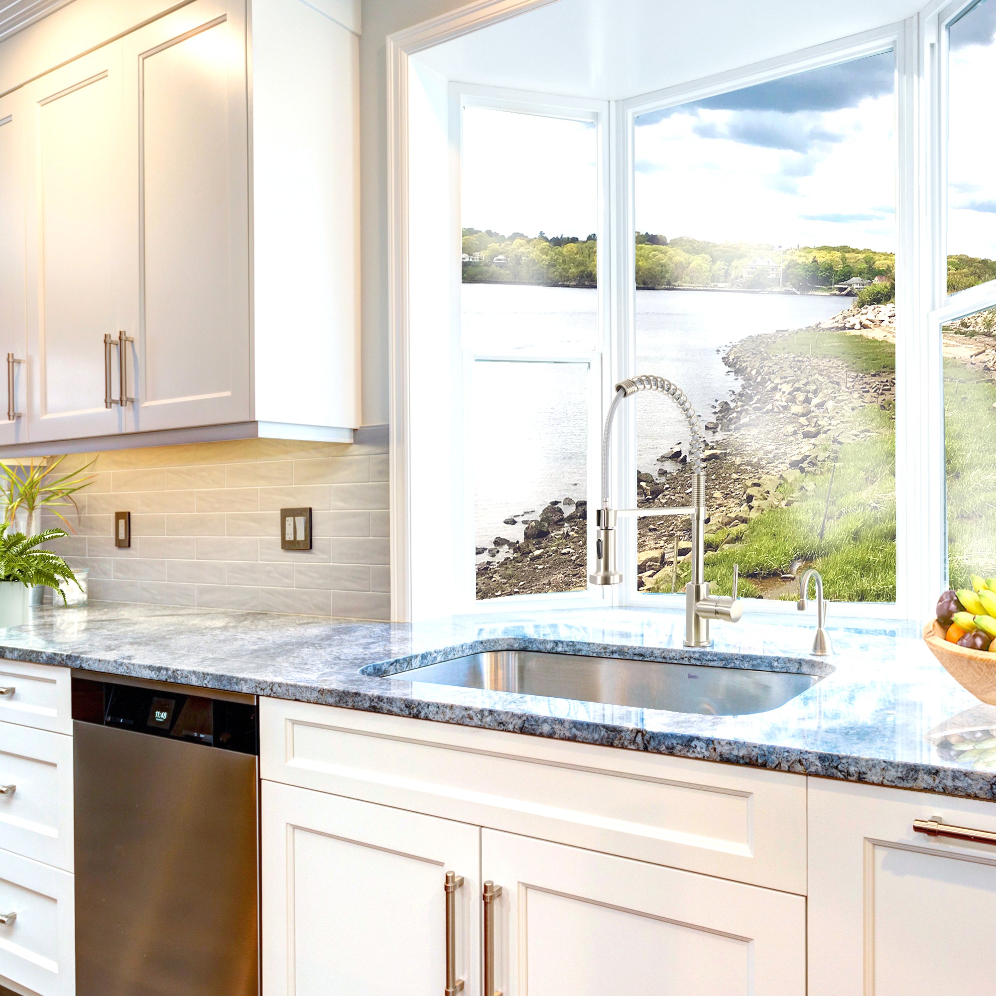 Nantucket Sinks NS3018-10-16 30" Large Rectangle Single Bowl Undermount Stainless Steel Kitchen Sink, 10" Deep