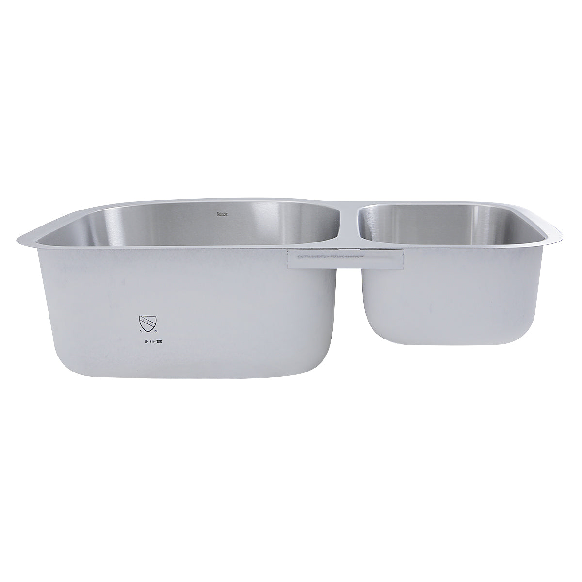 Nantucket Sinks NS3121-16 - 31.5" 70/30 Double Bowl Undermount Stainless Steel Kitchen Sink, 16 Gauge