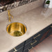 Nantucket Sinks 15"Hand Hammered Round Brass Bar Sink