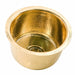 Nantucket Sinks 15"Hand Hammered Round Brass Bar Sink