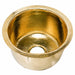 Nantucket Sinks 15"Hand Hammered Round Brass Bar Sink