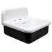 Nantucket Sinks 20" Fireclay Wallmounted Bathroom Sink with Black Exterior