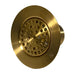 Nantucket Sinks 3-Inch Utility Sink Grid Drain | Brushed Satin Brass