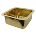 Nantucket Sinks Bright Hammered Brass 17" Undermount Bar Sink