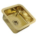 Nantucket Sinks Bright Hammered Brass 17" Undermount Bar Sink