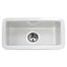 Nantucket Sinks Cape189 Single Bowl Dualmount Fireclay Bar-Prep Sink White