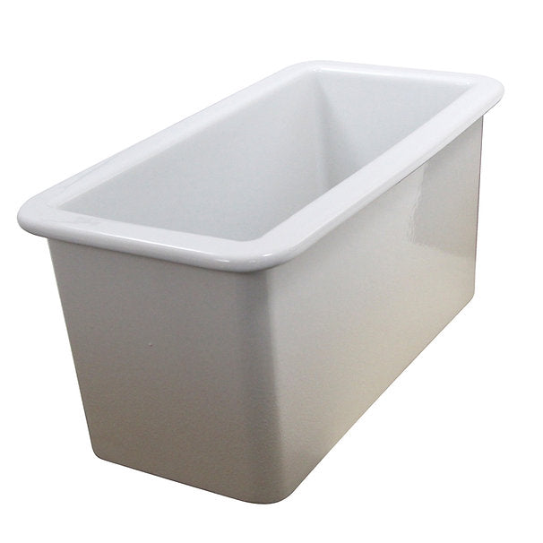 Nantucket Sinks Cape189 Single Bowl Dualmount Fireclay Bar-Prep Sink White
