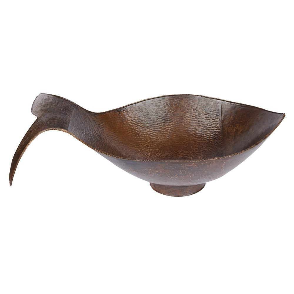 Premier Copper Products Fish Vessel Hammered Copper Sink