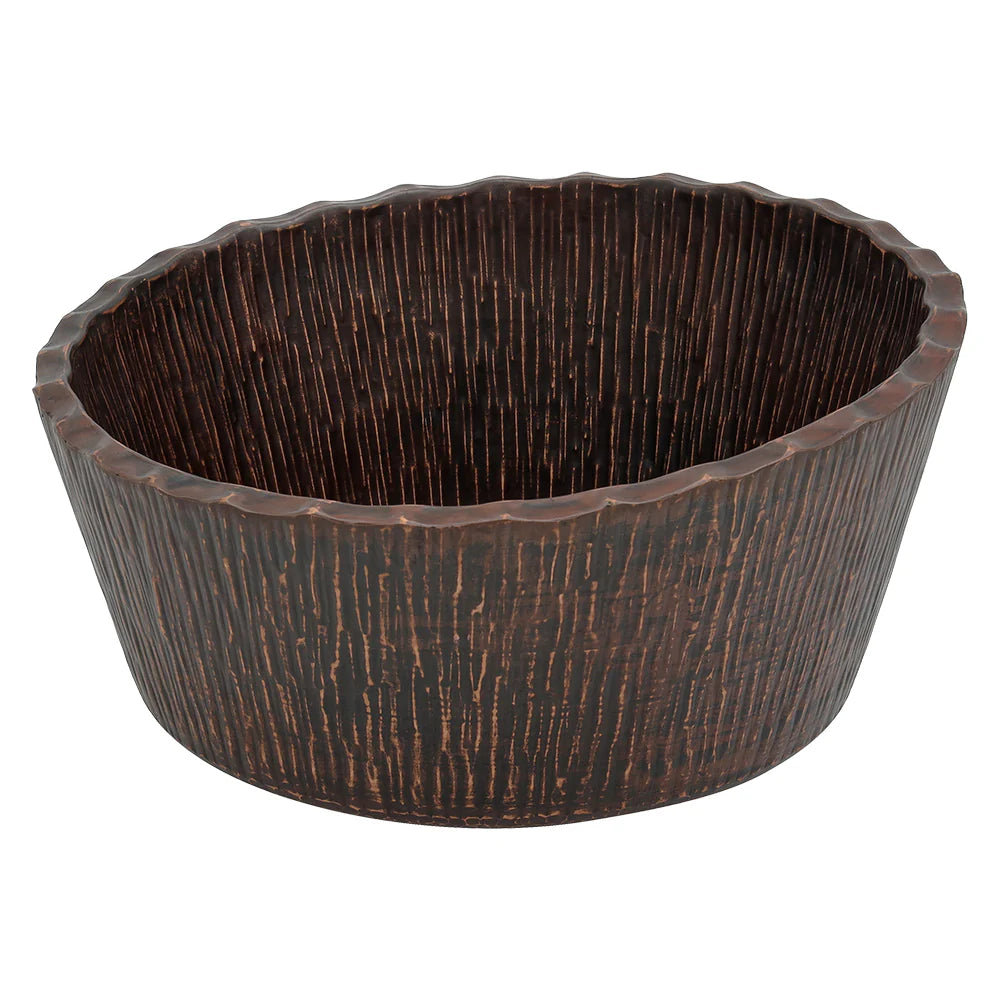 Premier Copper Products Forest Vessel Hammered Copper Sink