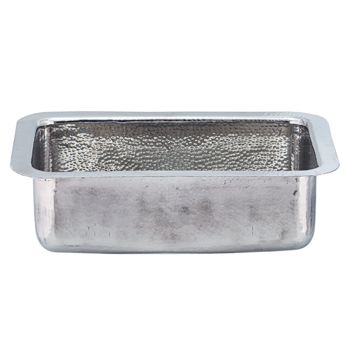 20" Hand-Hammered Stainless Steel Dual Mount Bar Sink