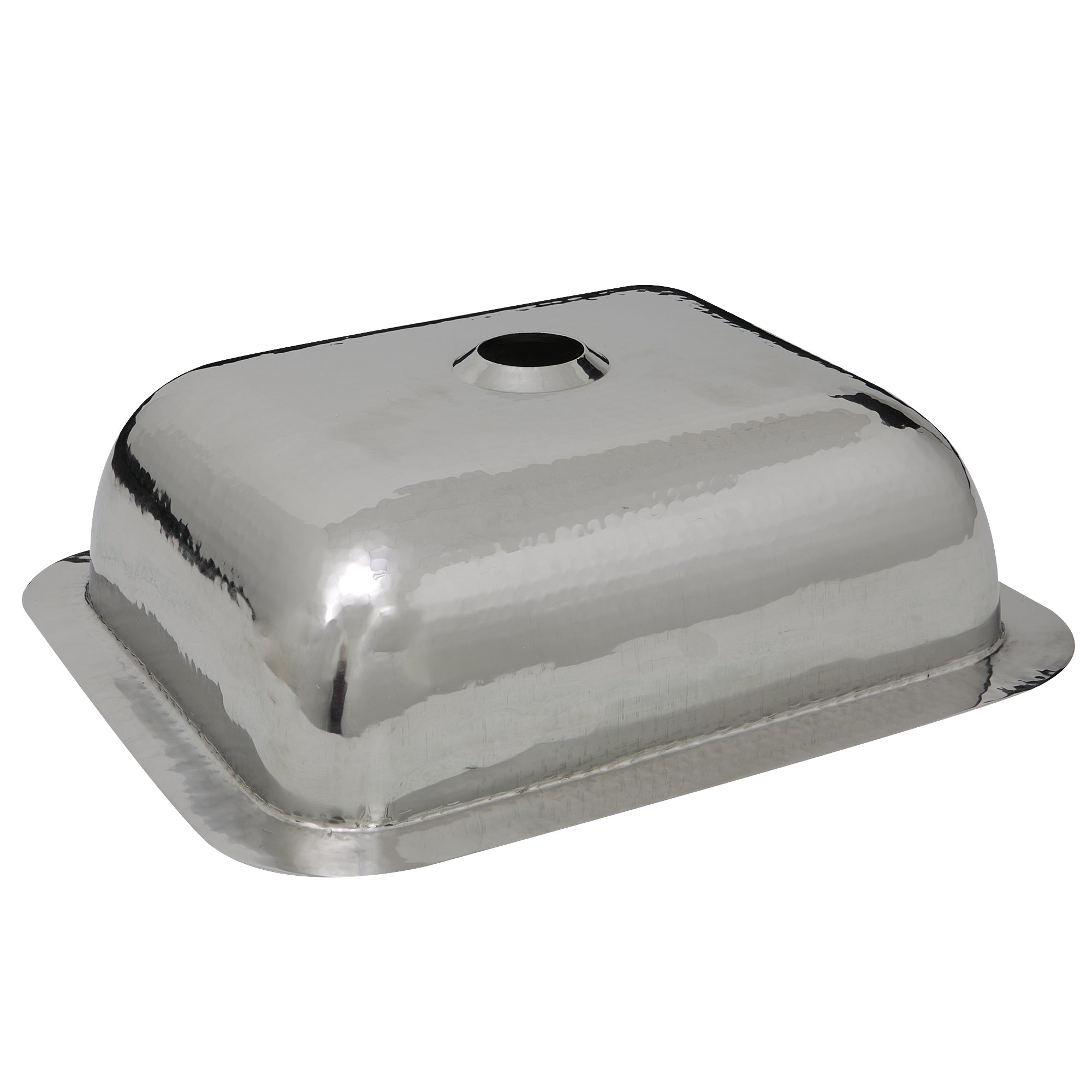 Nantucket Sinks RES - 17.5" Hammered Stainless Steel Rectangle Bar Sink