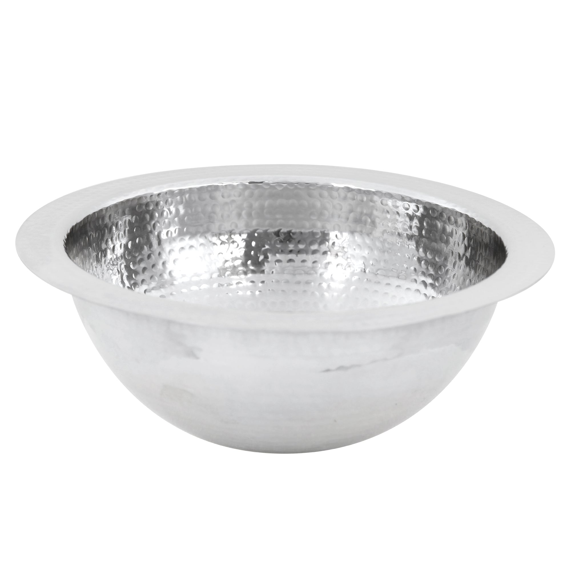Nantucket Sinks ROS 13" Hand Hammered Stainless Steel Round Bar Sink