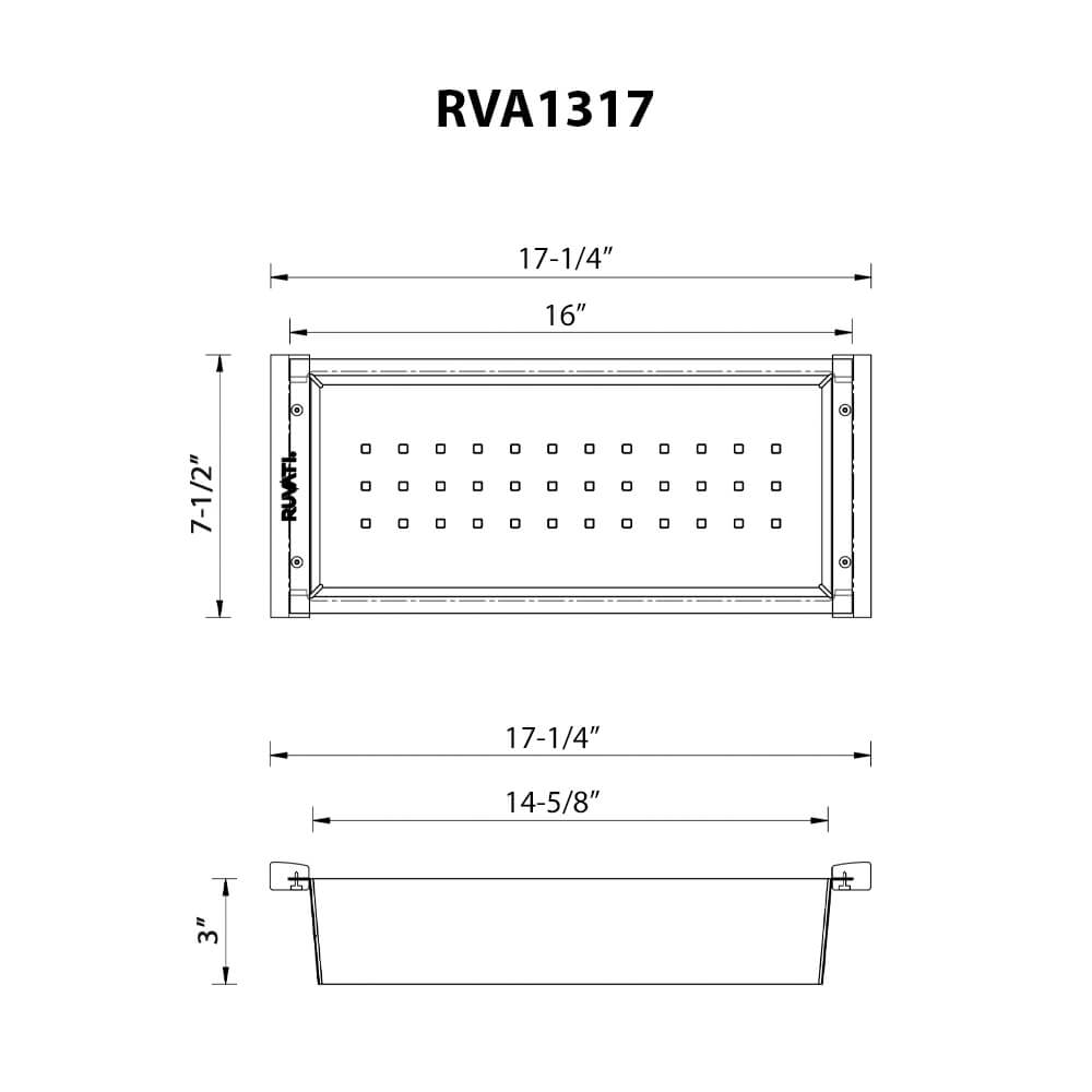 Ruvati Sink Colander for LedgeFit Workstation Sinks