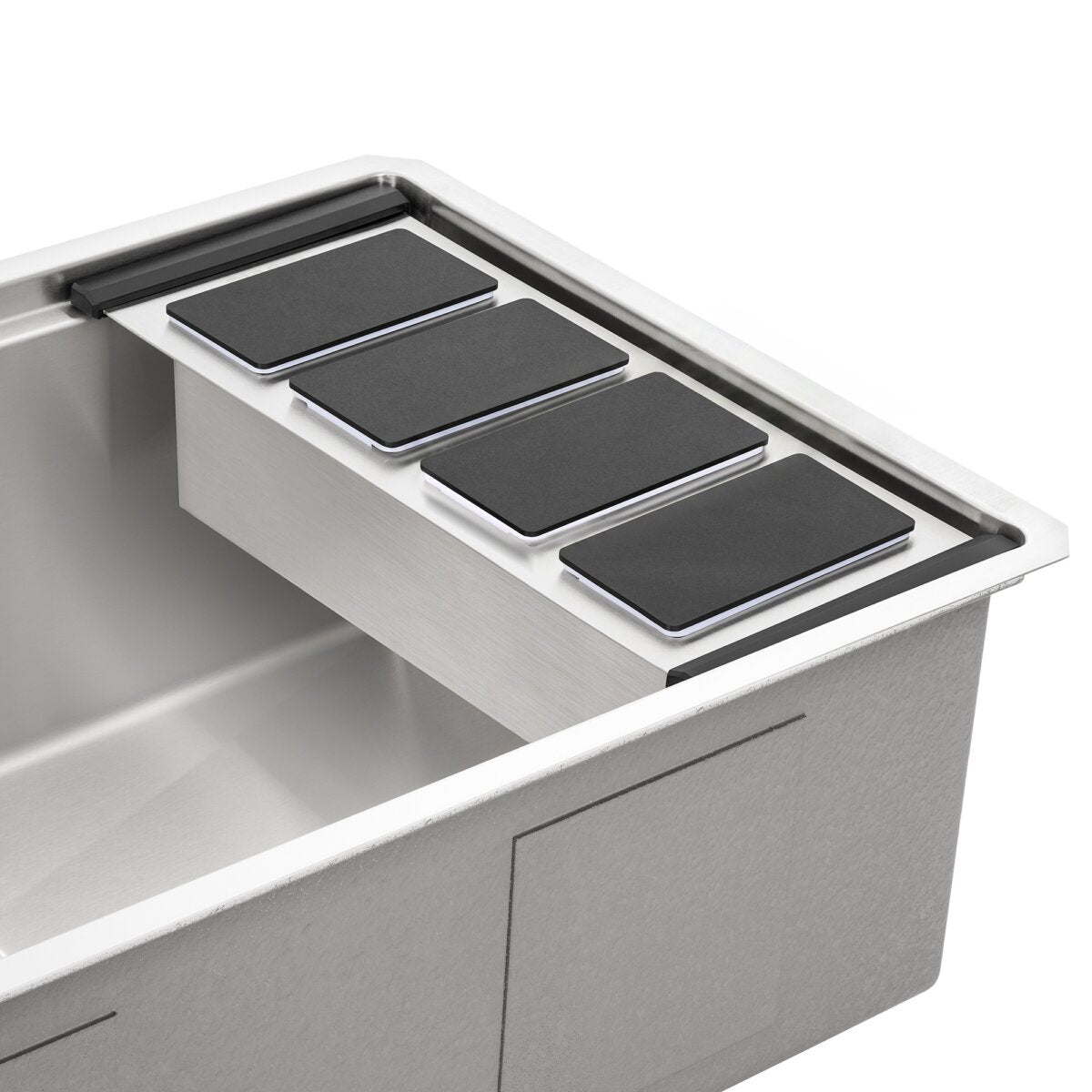 Ruvati LedgeFit Chilled Cocktail Condiment Tray with Lids