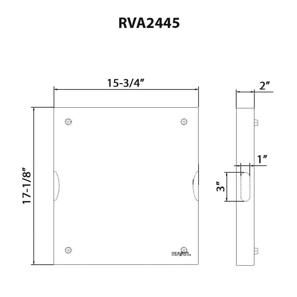 Ruvati 2" Thick End-Grain Butcher Block 17" x 16" Cutting Board