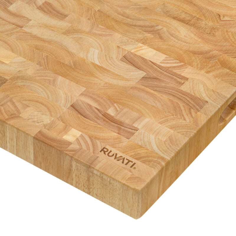 Ruvati 2" Thick End-Grain Butcher Block 17" x 16" Cutting Board