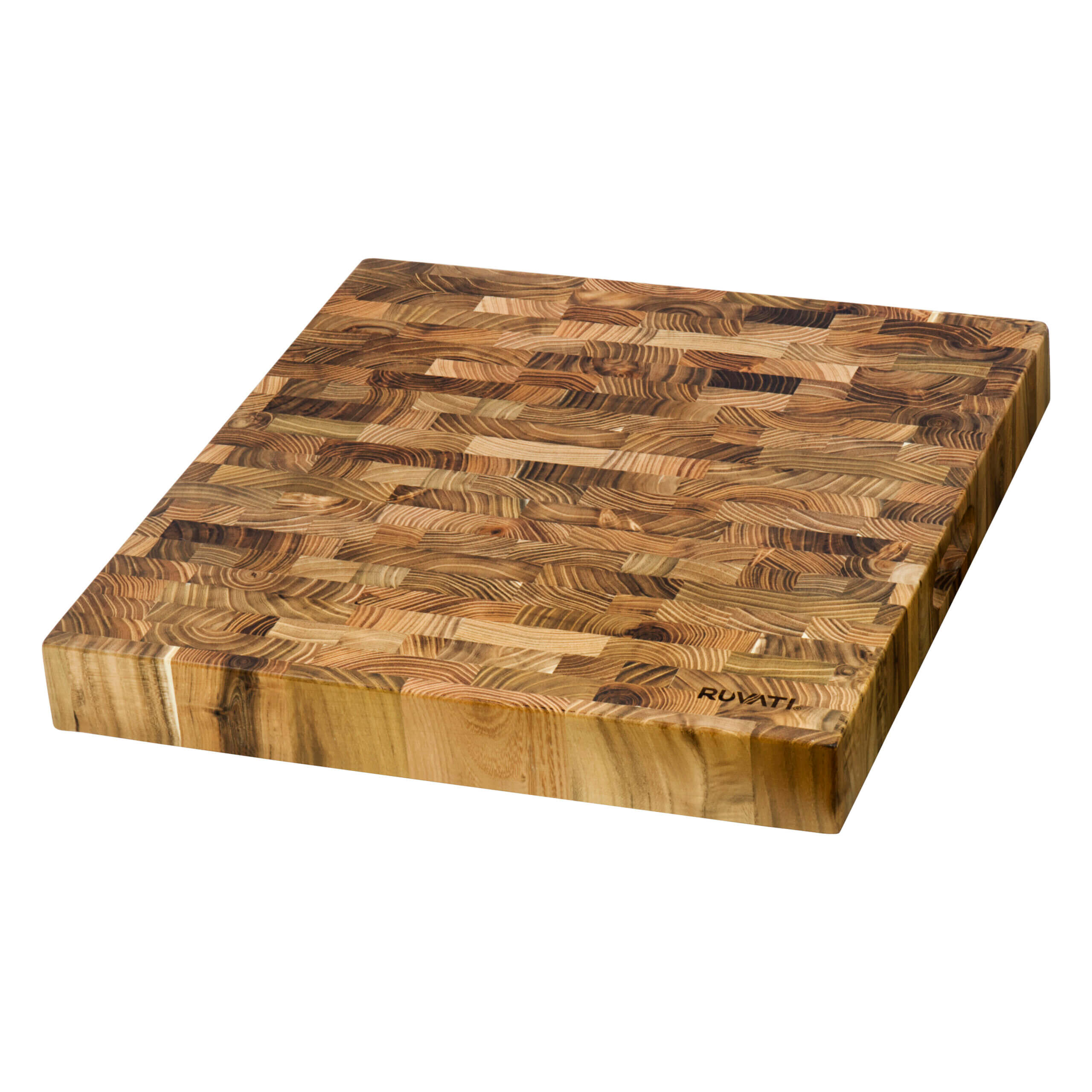 Ruvati 2" Thick End-Grain Butcher Block 17" x 16" Cutting Board