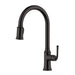 Ruvati Simoni Matte Black Pull Down Kitchen Faucet Single Handle Traditional Classic Style Gooseneck with Sprayer - RVF1234MB - View 2